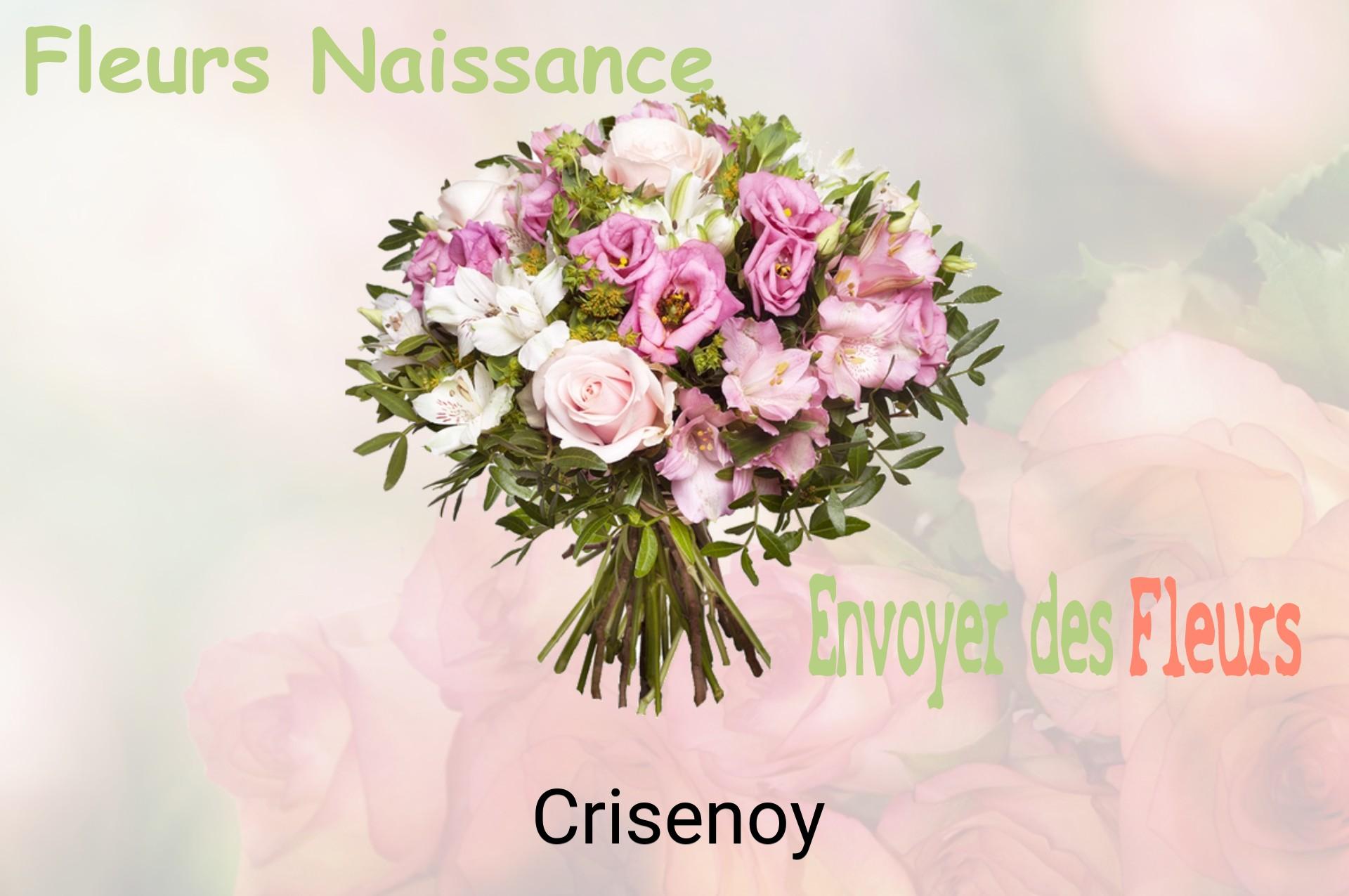 Bouquet de fleurs de naissance livré à Crisenoy