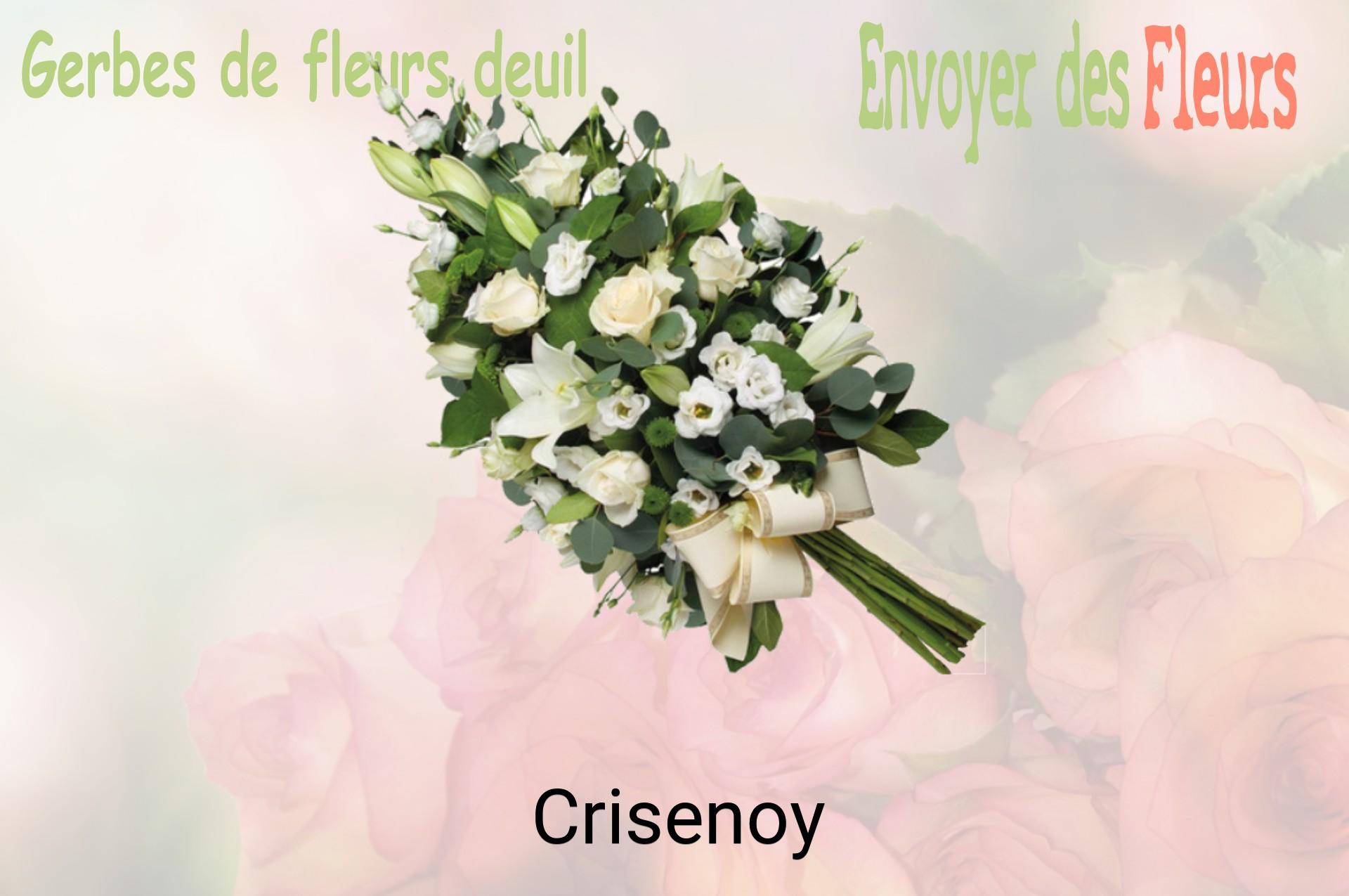 Gerbe de fleurs de deuil livrée à Crisenoy